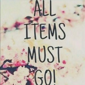 SALE! Closet Clean Out! Reasonable Offers!